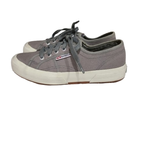Superga 2750 Classic Gray Canvas Sneakers Minimalist Unisex Women’s 6 Men’s 4.5 - Picture 6 of 12